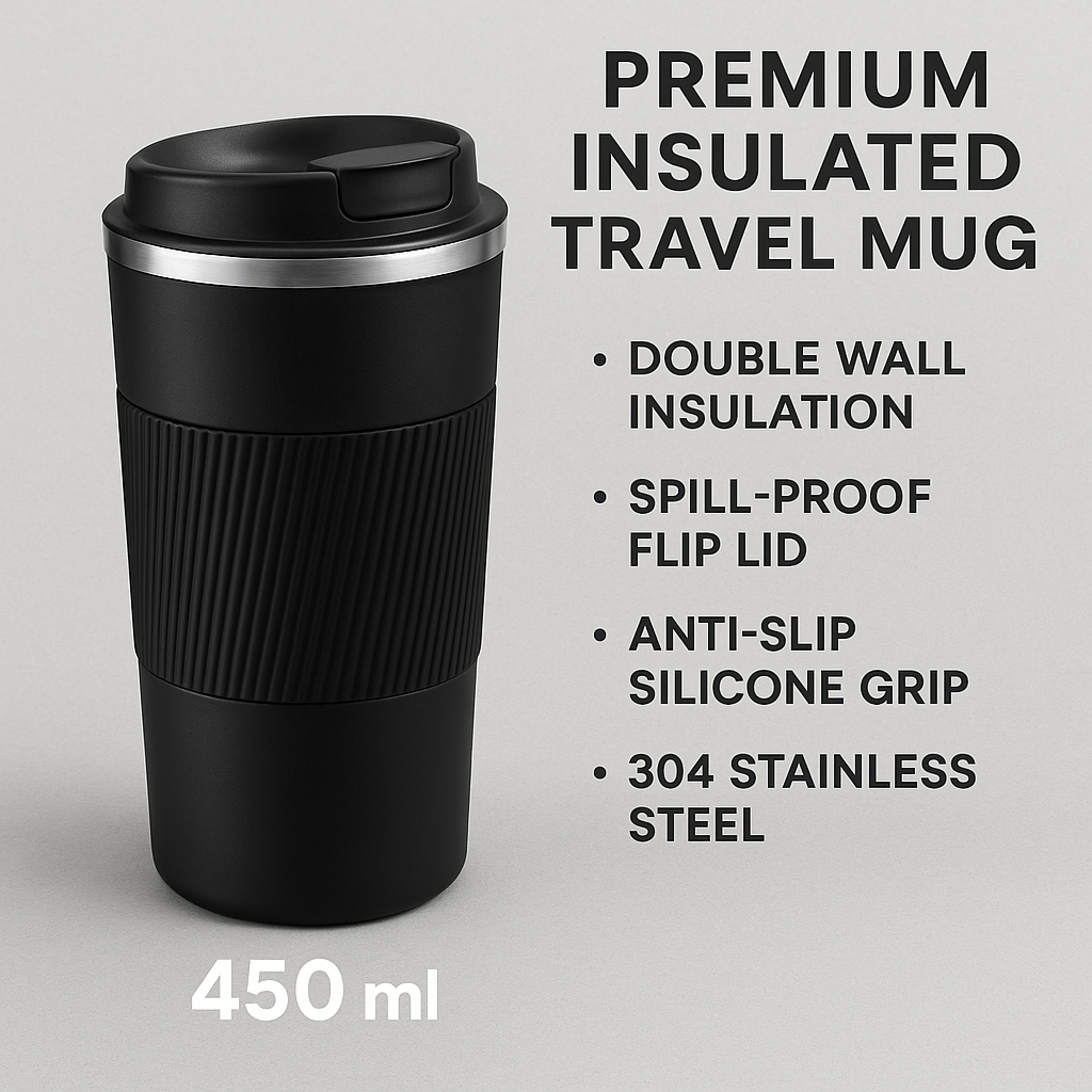 ToyTopia Universe™ Premium Insulated Stainless-Steel Travel Mug (450 ml)