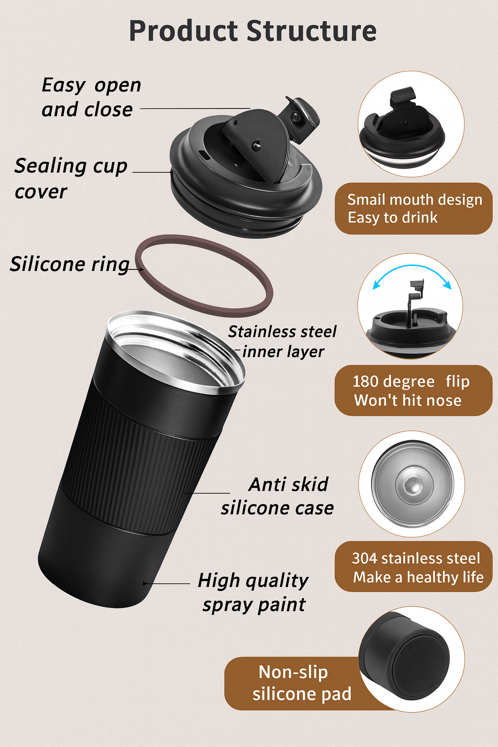 ToyTopia Universe™ Premium Insulated Stainless-Steel Travel Mug (450 ml)