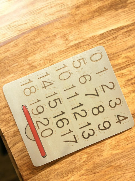Toytopia Universe Wooden Number Tracing Board with Stylus