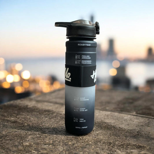Toytopiya Universe Motivational Time-Marker Water Bottle