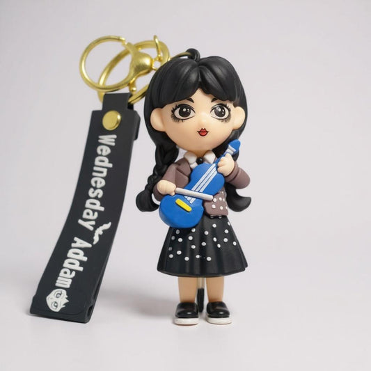 Toytopia Universe™ Wednesday Addams Doll Keychain