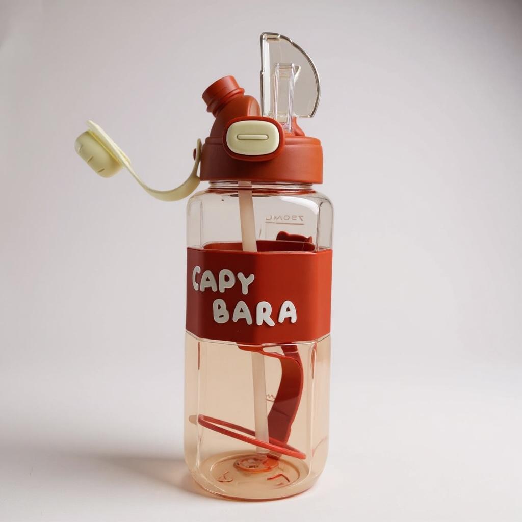 Toytopia Universe Cartoon Kids Water Bottle with Straw