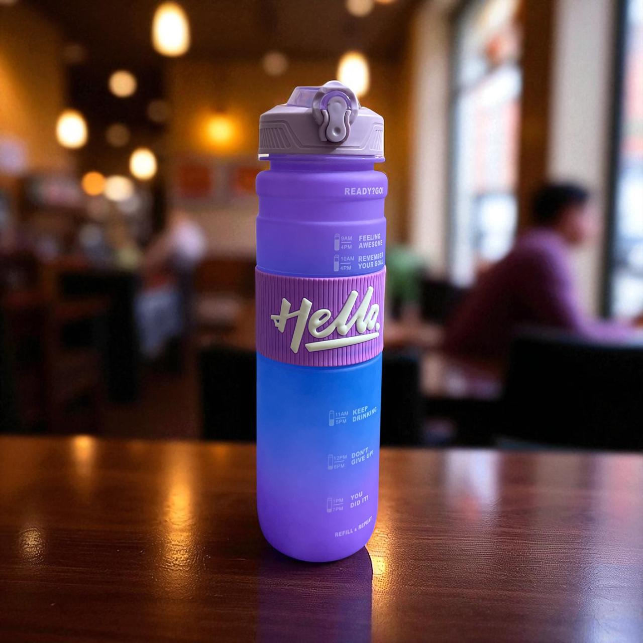 Toytopiya Universe Motivational Time-Marker Water Bottle