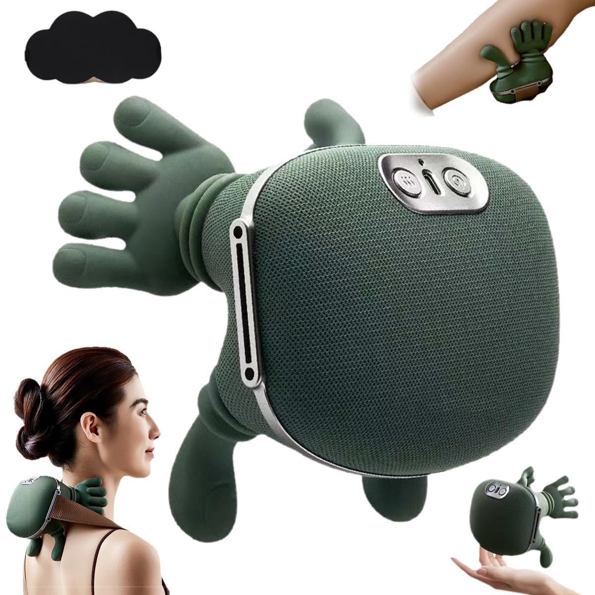 Smart Neck Massager with Heat & Vibration | Portable Pain Relief Device