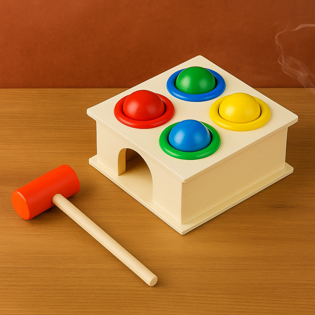 Toytopiya Universe Wooden Hammer & Ball Toy