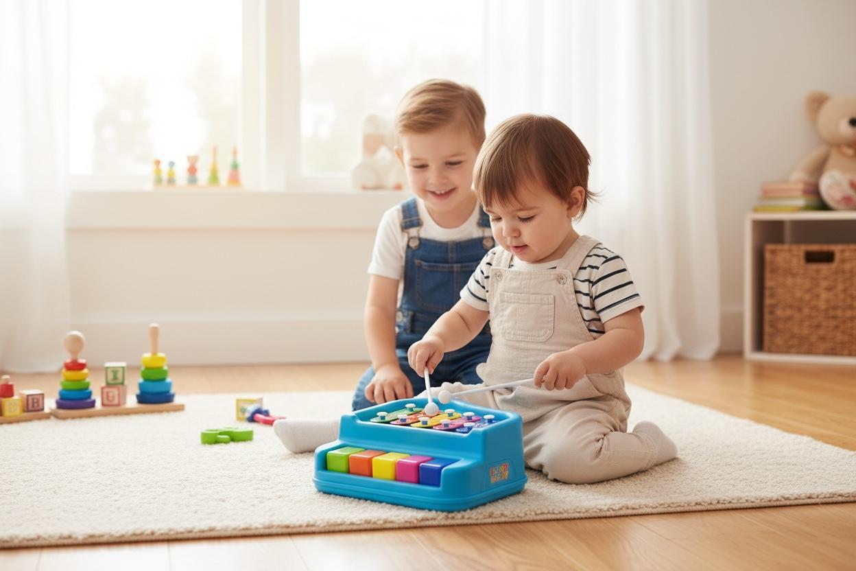 Kids Musical Xylophone Piano Toy – 2 in 1 Learning Music Toy for Toddlers