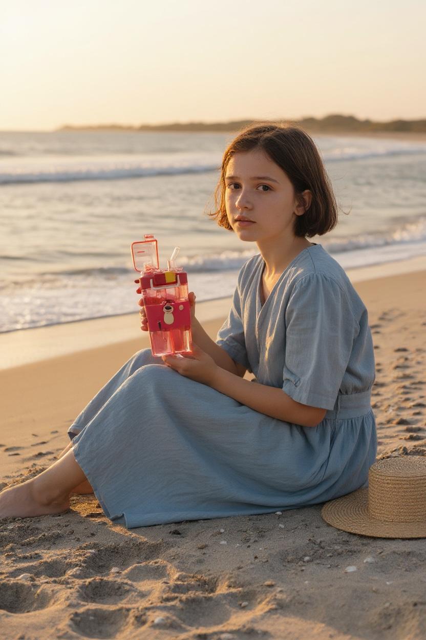 Toytopiya Universe Double Compartment Cartoon Water Bottle for Kids