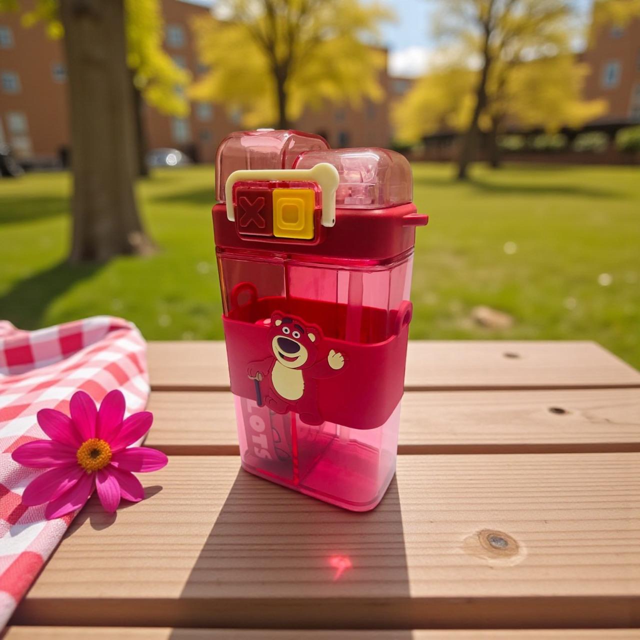 Toytopiya Universe Double Compartment Cartoon Water Bottle for Kids