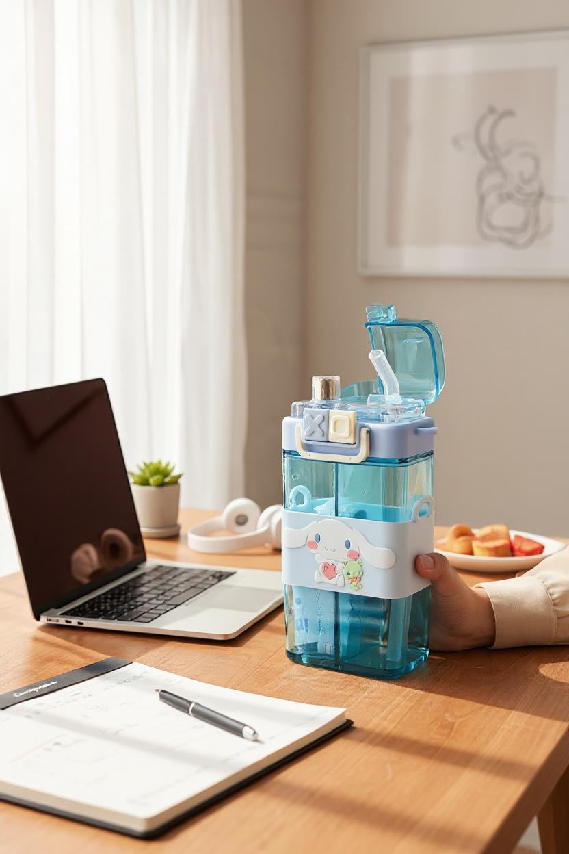 Toytopiya Universe Double Compartment Cartoon Water Bottle for Kids